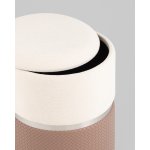 Пуф Кэрри с ящиком серебро шенилл светло-коричневый