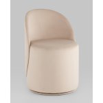 Пуф Loreen вращающийся велюр молочный