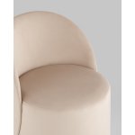 Пуф Loreen вращающийся велюр молочный