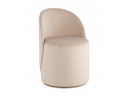 Пуф Loreen вращающийся велюр молочный