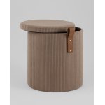 Пуф Руни S с ящиком вельвет коричневый