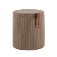 Пуф Руни S с ящиком вельвет коричневый