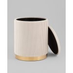 Пуф Шарлотта с ящиком велюр бежевый