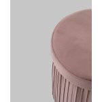 Пуф складной с ящиком Store Round пыльно-розовый