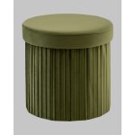 Пуф складной с ящиком Store Round травяной