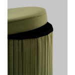 Пуф складной с ящиком Store Round травяной