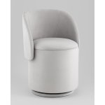 Пуф-трансформер Таунсвилл вращающийся с ящиком велюр светло-серый