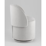 Пуф-трансформер Таунсвилл вращающийся с ящиком велюр светло-серый