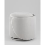 Пуф-трансформер Таунсвилл вращающийся с ящиком велюр светло-серый