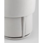 Пуф-трансформер Таунсвилл вращающийся с ящиком велюр светло-серый