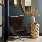 Кресло EGG STYLE CHAIR натуральная кожа Кресло EGG STYLE CHAIR натуральная кожа