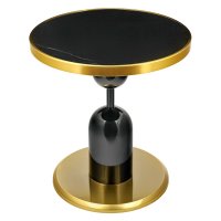 Кофейный столик Gloria диам.50см x 54см, чёрный, металл