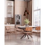 Стул Doe коричневый бежевые ножки