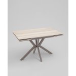 Стол Marmer 120-180/80/76 см подстолье металл капучино