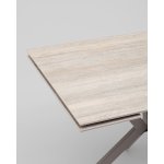 Стол Marmer 120-180/80/76 см подстолье металл капучино