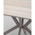 Стол Marmer 120-180/80/76 см подстолье металл капучино