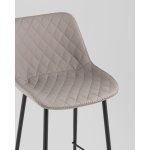 Стул барный Arch экокожа серый