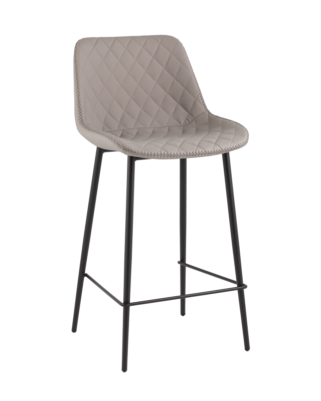 Стул барный Arch экокожа серый