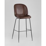 Стул барный Beetle PU со спинкой коричневый 2 шт