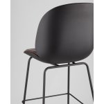 Стул барный Beetle PU со спинкой коричневый 2 шт