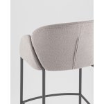 Стул полубарный Melia серый