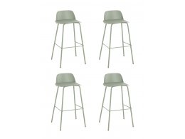 Стул барный Mist серо-зеленый 4 шт