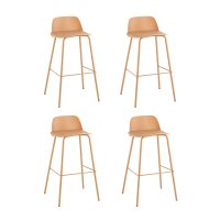 Стул барный Mist желтый 4 шт