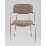Стул Doe коричневый бежевые ножки