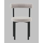 Стул обеденный Флорео букле светло-серый