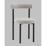 Стул обеденный Флорео букле светло-серый