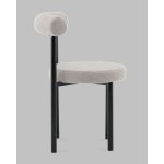 Стул обеденный Флорео букле светло-серый