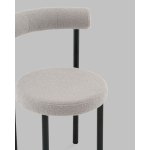 Стул обеденный Флорео букле светло-серый