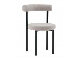 Стул обеденный Флорео букле светло-серый