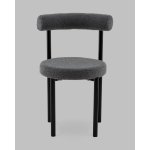 Стул обеденный Флорео букле темно-серый