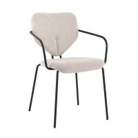 Стул обеденный Masey с подлокотниками бежевый