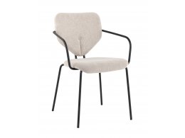 Стул обеденный Masey с подлокотниками бежевый