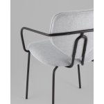 Стул обеденный Masey с подлокотниками серый