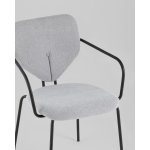 Стул обеденный Masey с подлокотниками серый