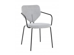 Стул обеденный Masey с подлокотниками серый