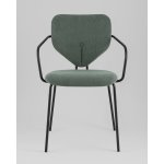 Стул обеденный Masey с подлокотниками зеленый