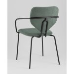 Стул обеденный Masey с подлокотниками зеленый