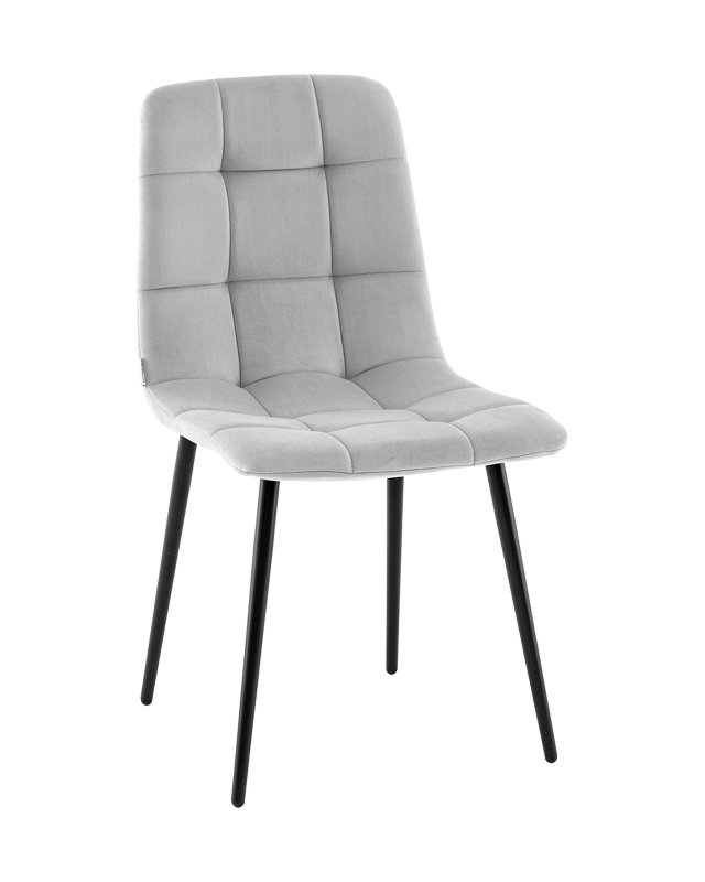 Стул Одди NEW велюр светло-серый