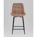 Стул полубарный Флекс с поворотным механизмом велюр капучино