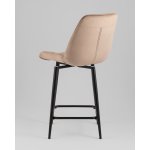 Стул полубарный Флекс с поворотным механизмом велюр капучино