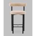 Стул полубарный Флорео букле бежевый