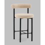 Стул полубарный Флорео букле бежевый