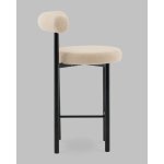 Стул полубарный Флорео букле бежевый