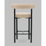 Стул полубарный Флорео букле бежевый