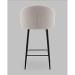 Стул полубарный Ханнингем букле светло-серый