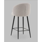 Стул полубарный Ханнингем букле светло-серый